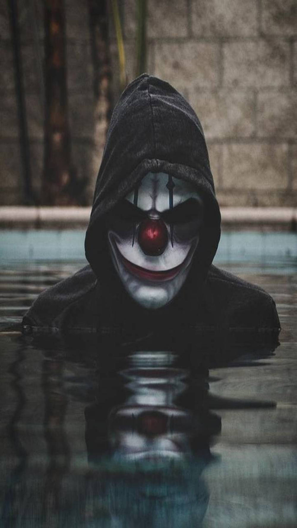 Free Fire Joker, red nose, black hood, HD Phone Wallpaper