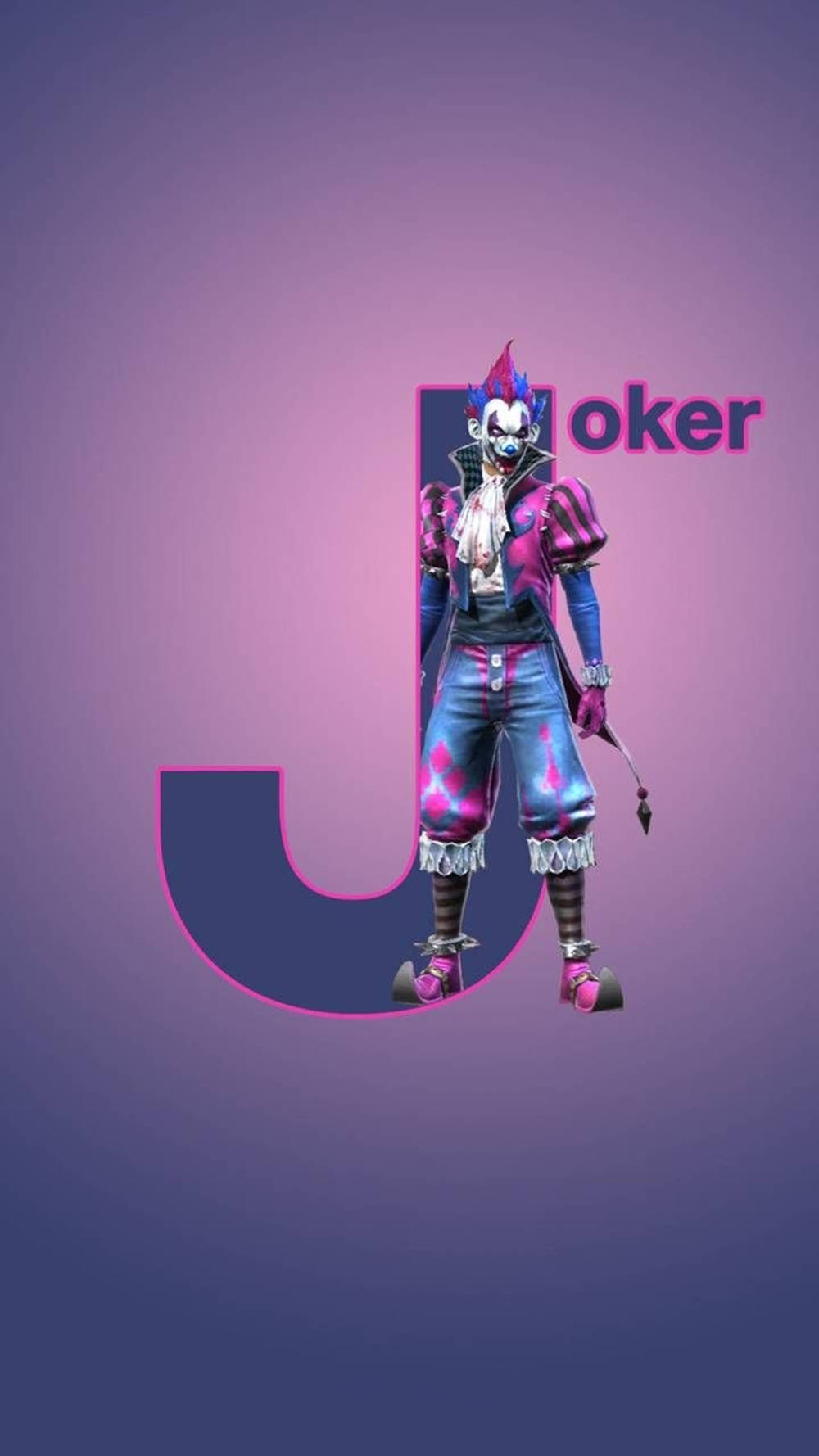 Free Fire Joker, Joker, pink and blue outfit, HD Phone Wallpaper
