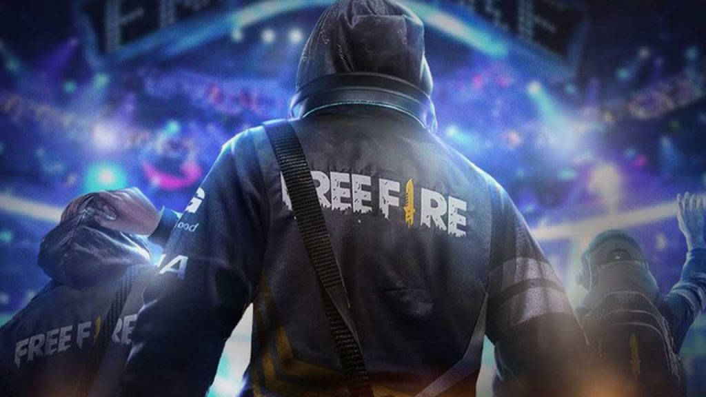 Free Fire, hoodie, neon-lit arena, SD Desktop Wallpaper