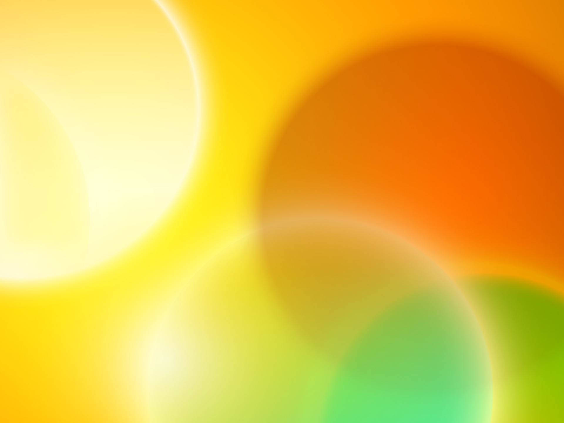 colorful bubbles, warm yellow, orange, Full HD Desktop Wallpaper