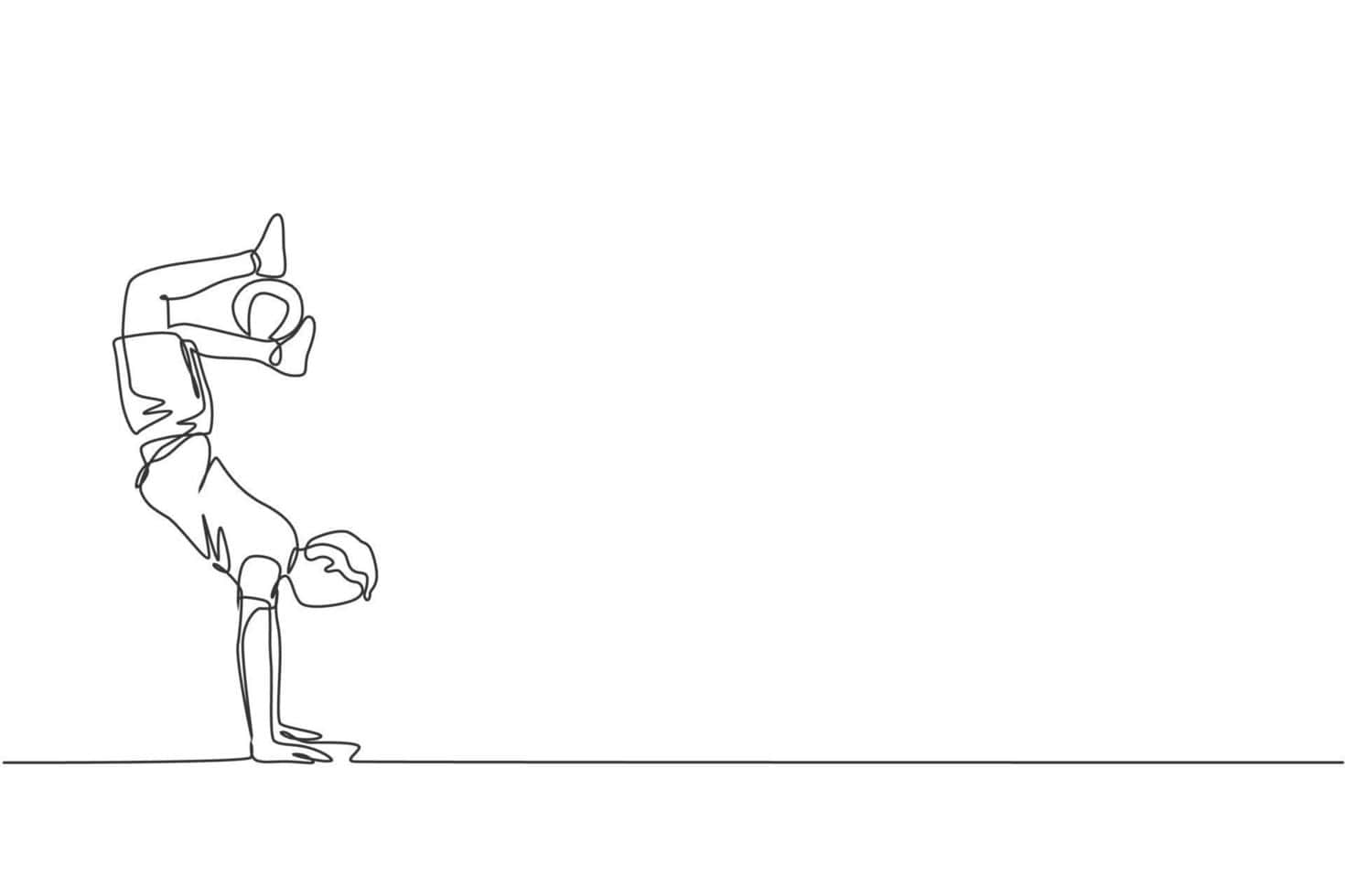 Freestyle Soccer, handstand trick, minimalist line drawing, HD Desktop Wallpaper