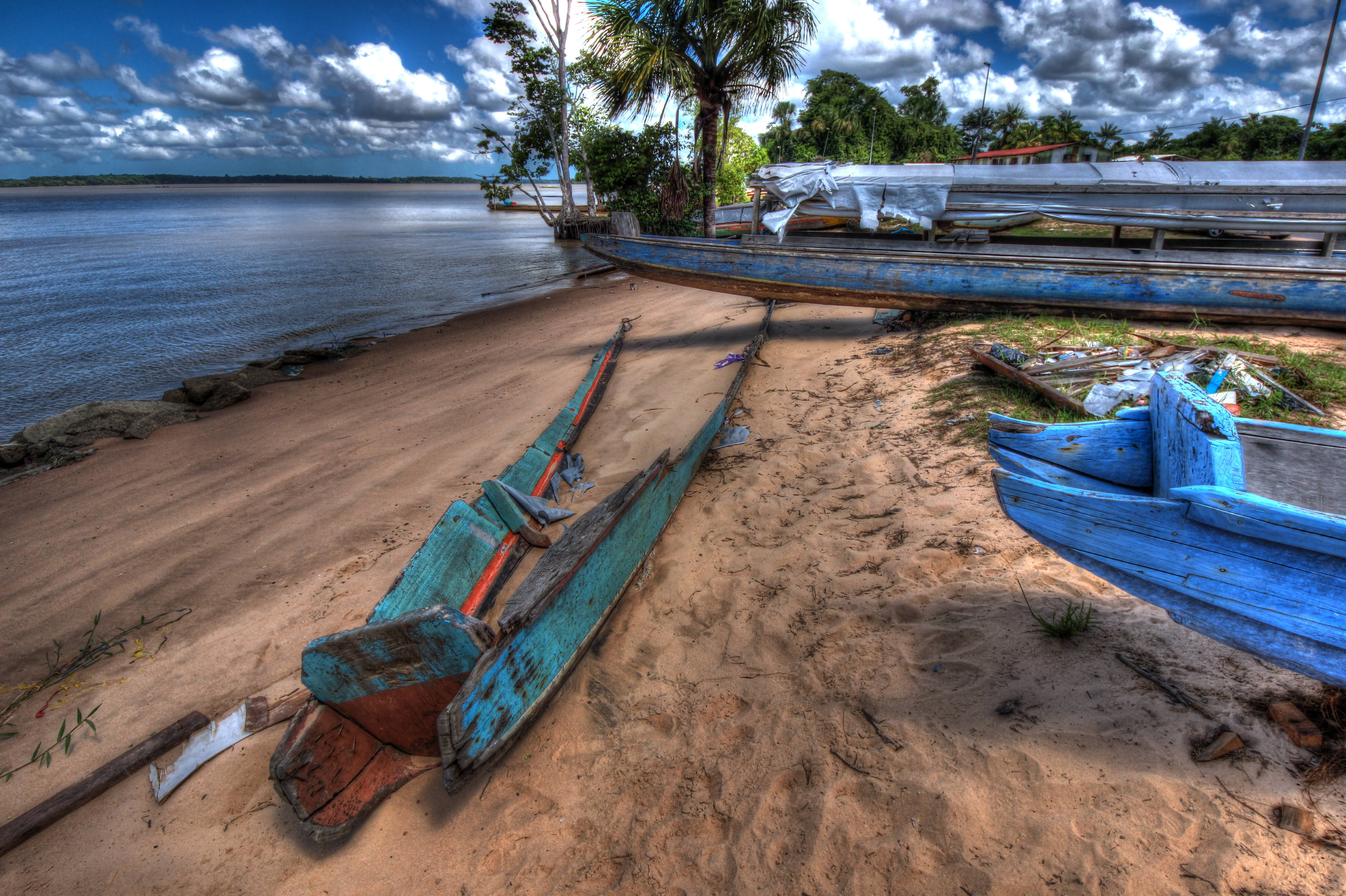 French Guiana, blue, teal, 4K Desktop Wallpaper