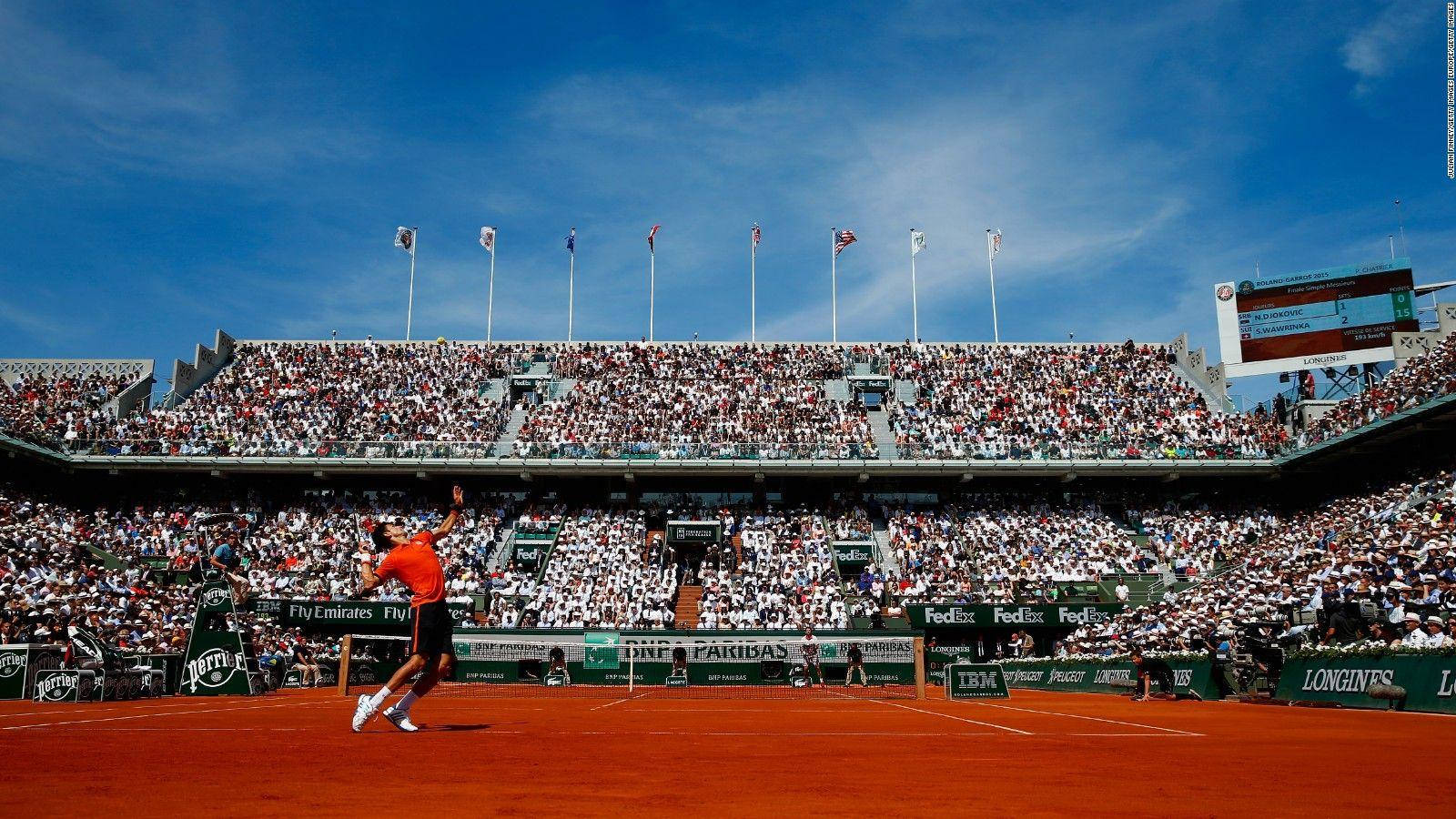 French Open, tennis player, orange, HD Desktop Wallpaper