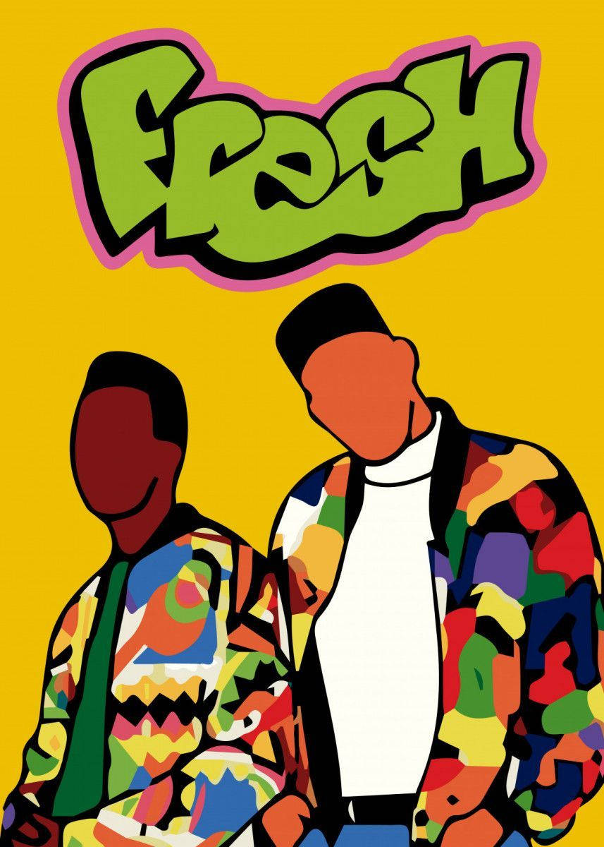 Fresh Prince, Fresh, graffiti logo, SD Phone Wallpaper
