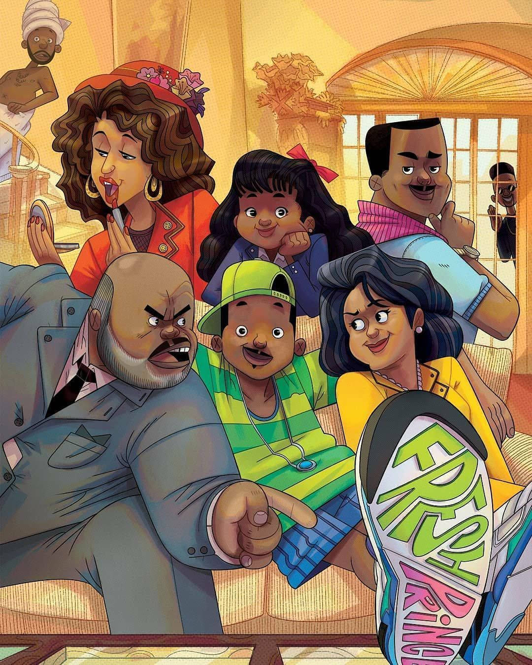 Fresh Prince, family, cartoon, HD Phone Wallpaper