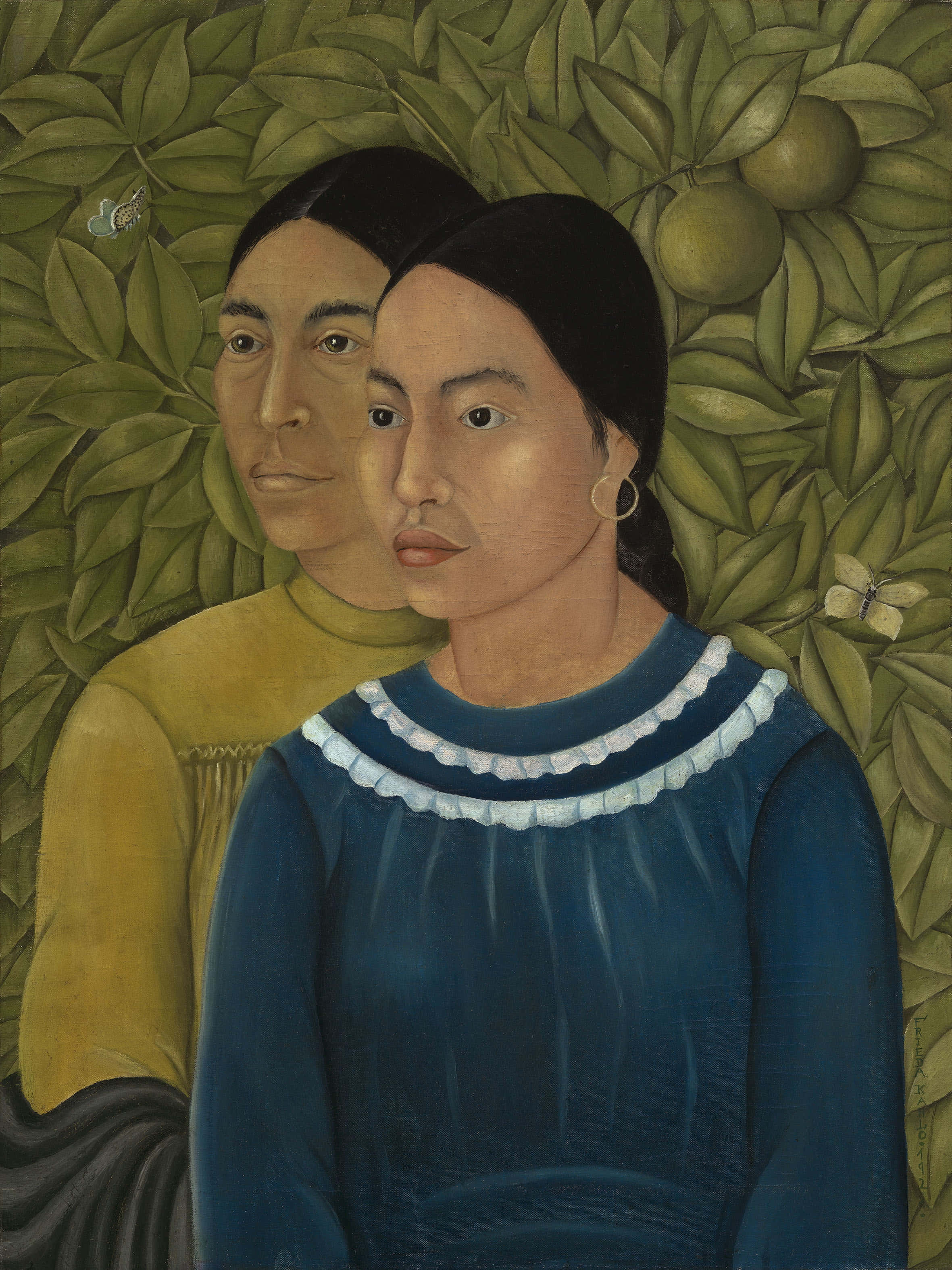 Frida Kahlo, indigenous figures, traditional attire, 2K Phone Wallpaper
