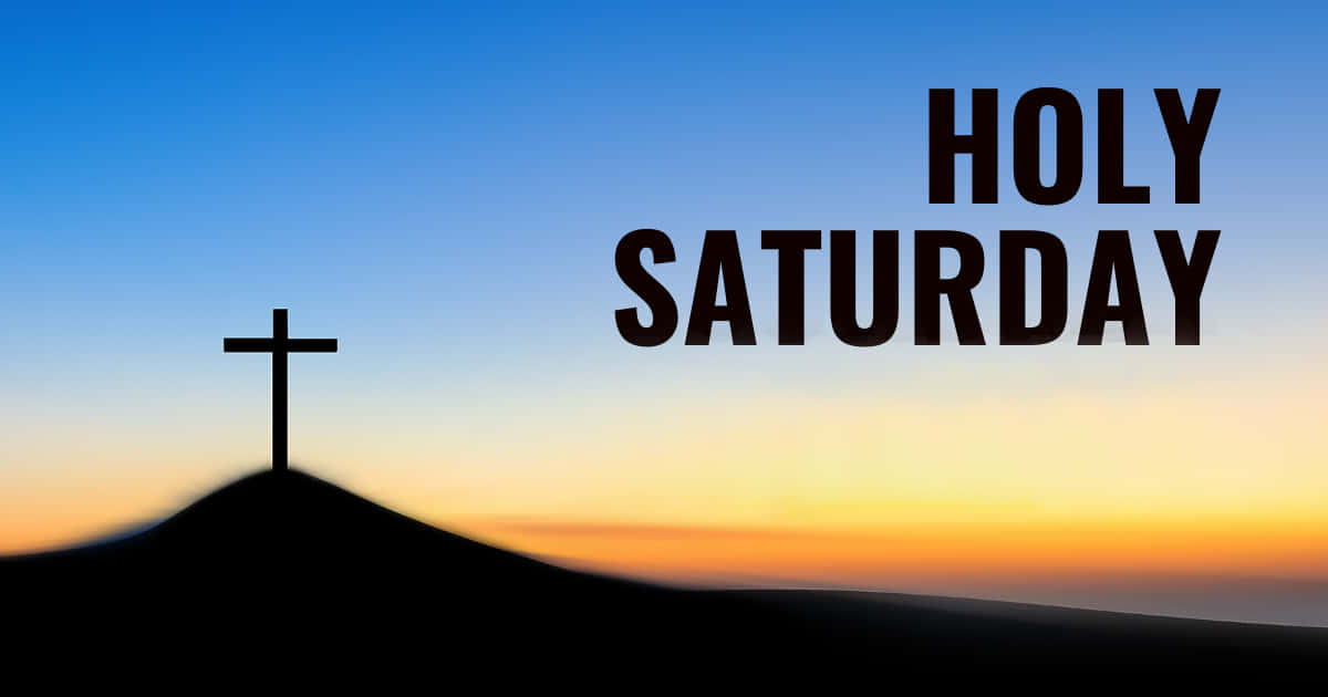 Holy Saturday, crucifix, black cross silhouette, SD Desktop Wallpaper