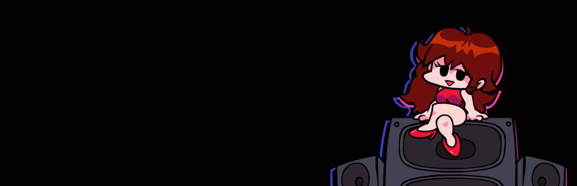 Friday Night Funkin, cute girlfriend, red hair, Full HD Desktop Wallpaper