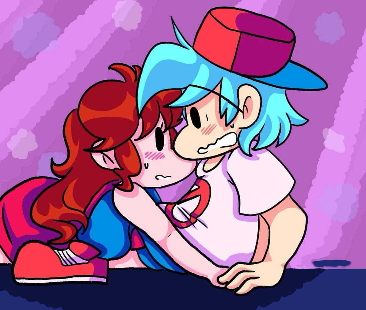 Friday Night Funkin, girlfriend, boyfriend, SD Desktop Wallpaper