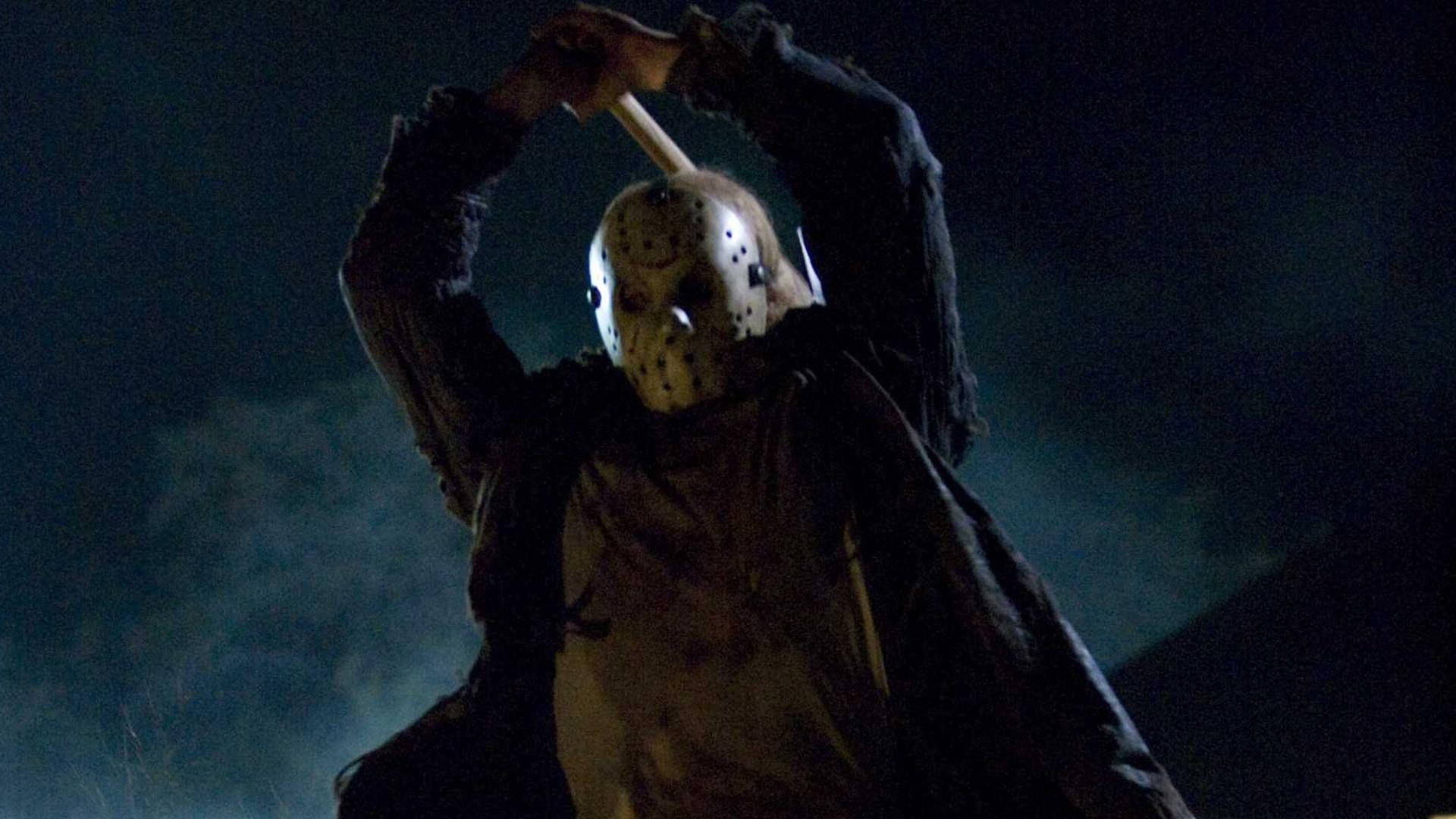Friday The 13th, hockey mask, machete, Full HD Desktop Wallpaper