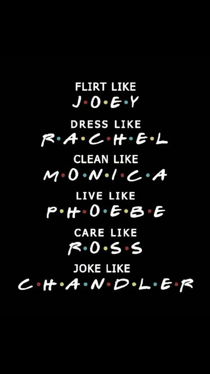 Friends, iPhone, black background, HD Phone Wallpaper