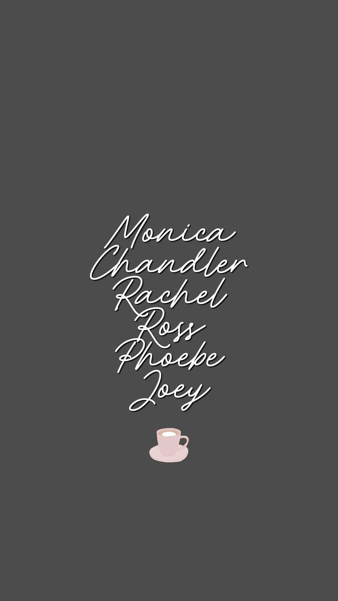 Friends, iPhone, white cursive script, Full HD Phone Wallpaper