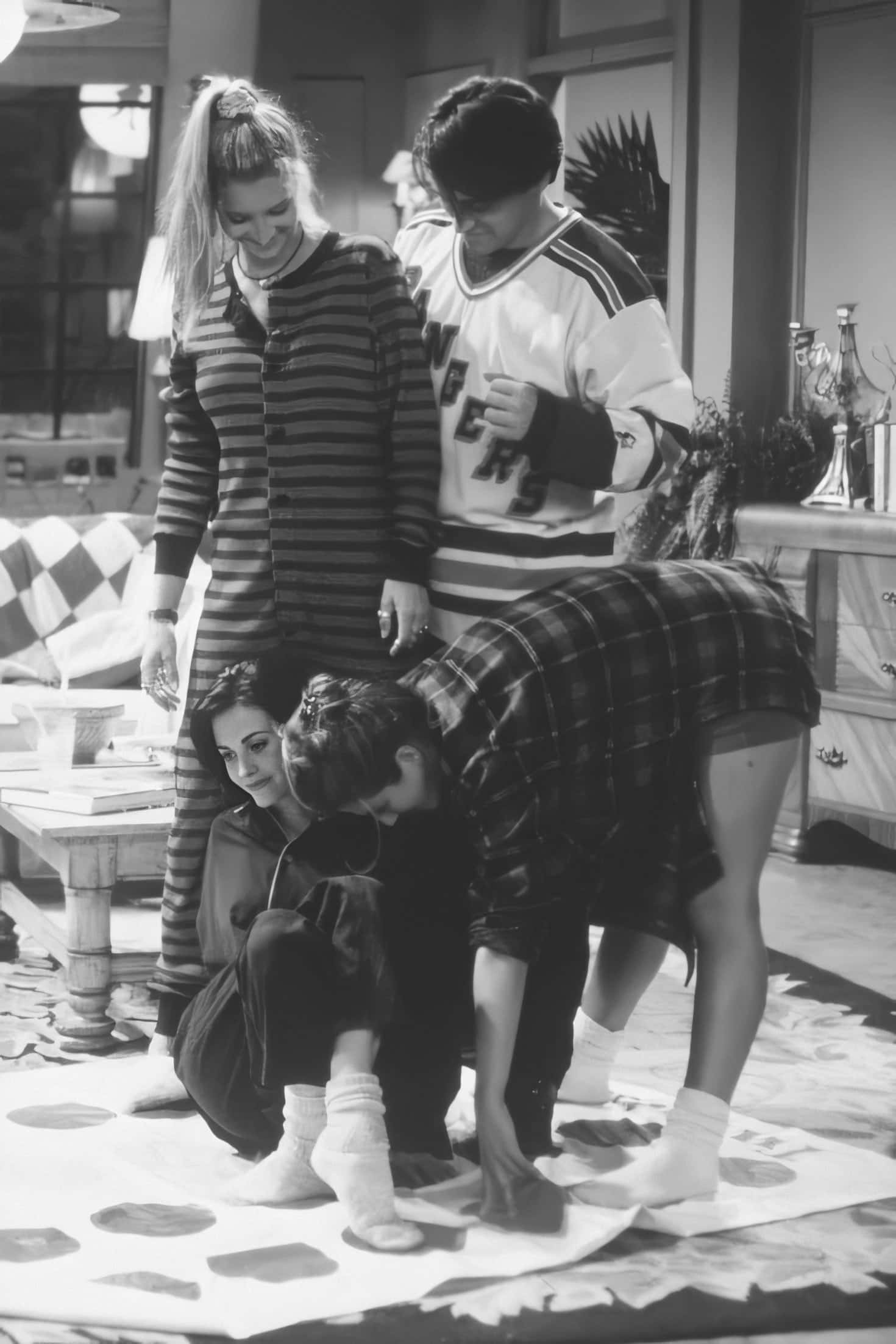 Friends, iPhone, Black And White Twister, Full HD Phone Wallpaper