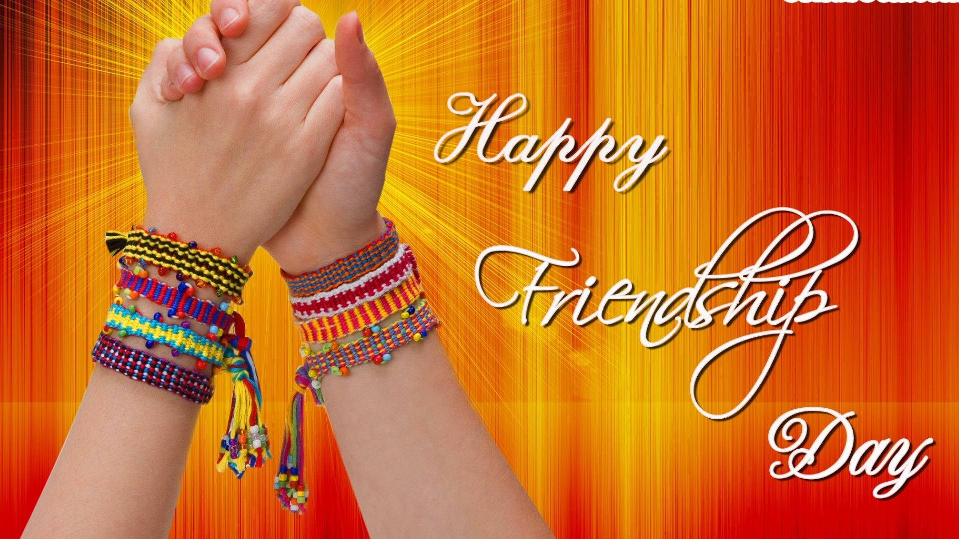 friendship day, holding hands, colorful friendship bracelets, Full HD Desktop Wallpaper