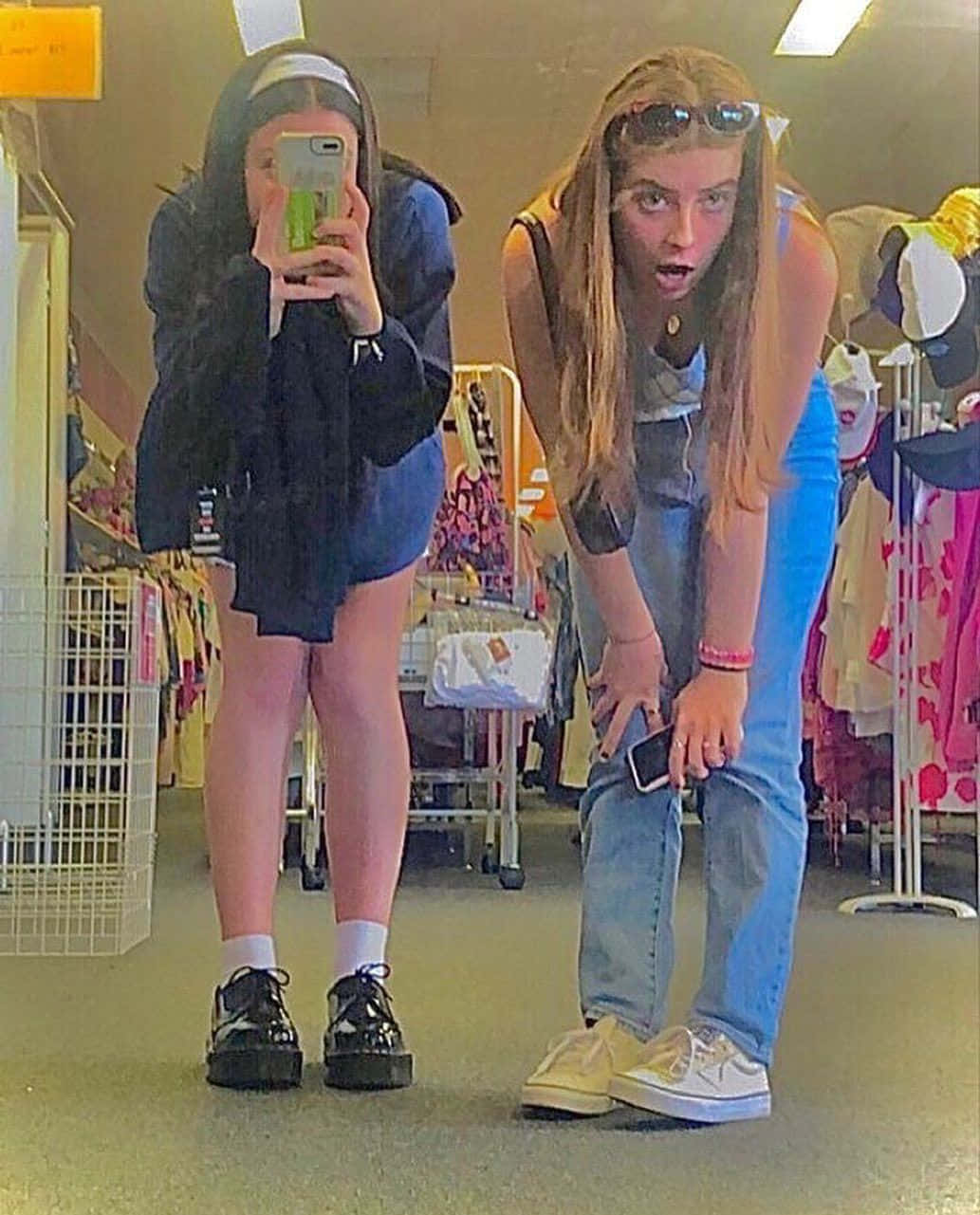 clothing store, mirror, teen, HD Phone Wallpaper