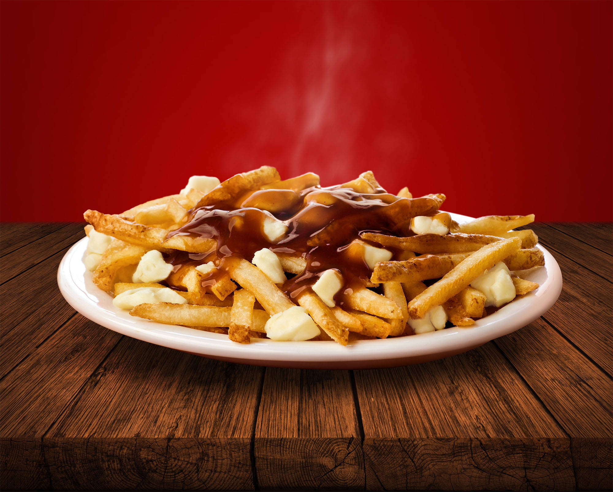 golden fries, melted cheese curds, rich brown gravy, Full HD Desktop Wallpaper