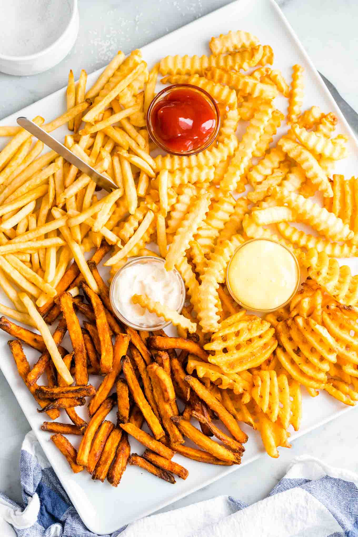 French Fries, crinkle-cut fries, sweet potato fries, Full HD Phone Wallpaper
