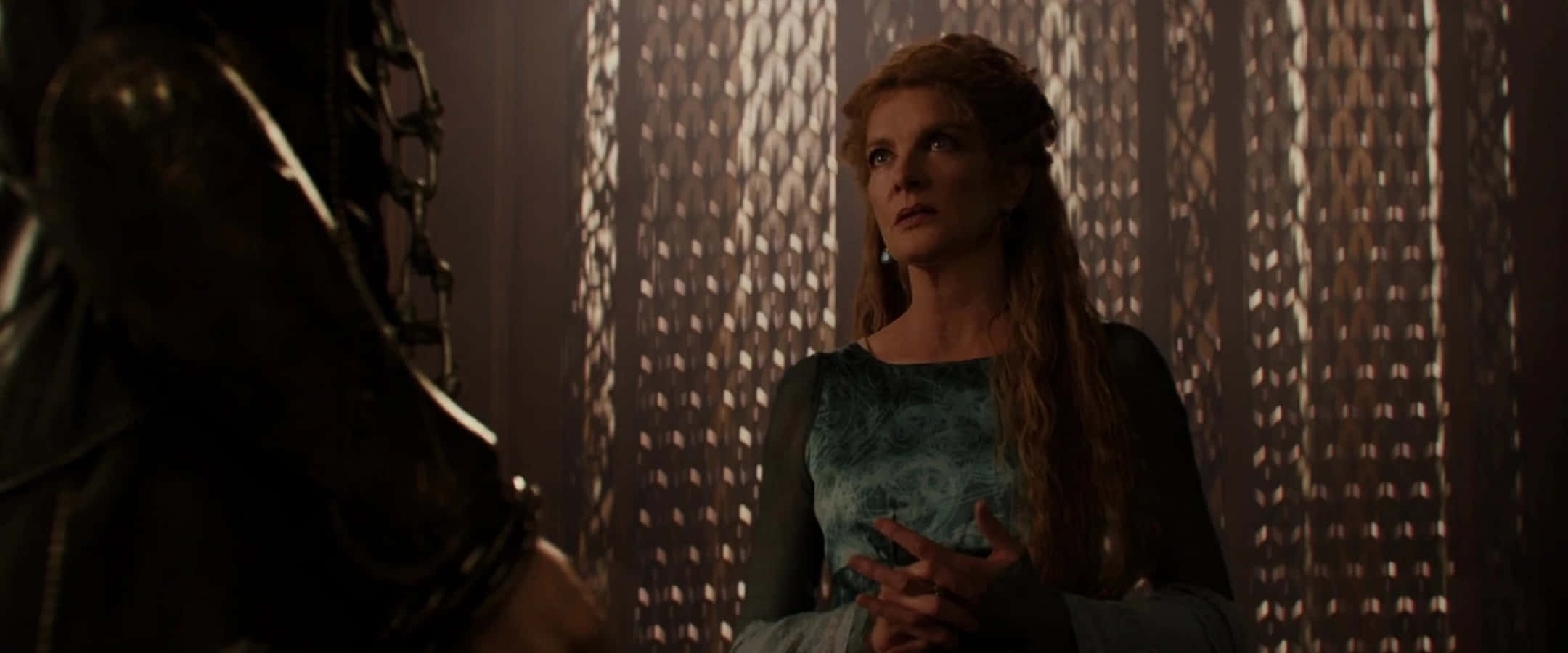 Frigga, teal gown, dim light, Full HD Desktop Wallpaper