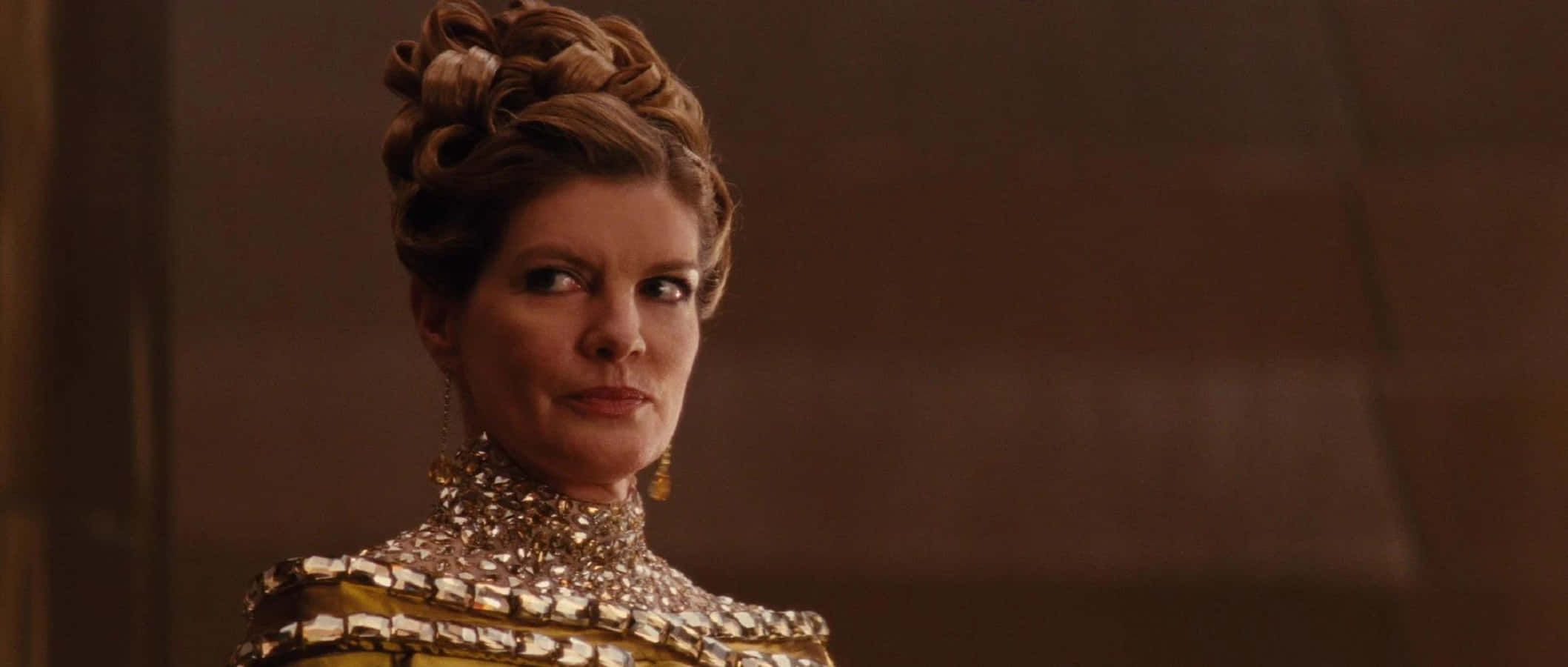 Frigga, 2117 x 900, jeweled golden collar, Full HD Desktop Wallpaper