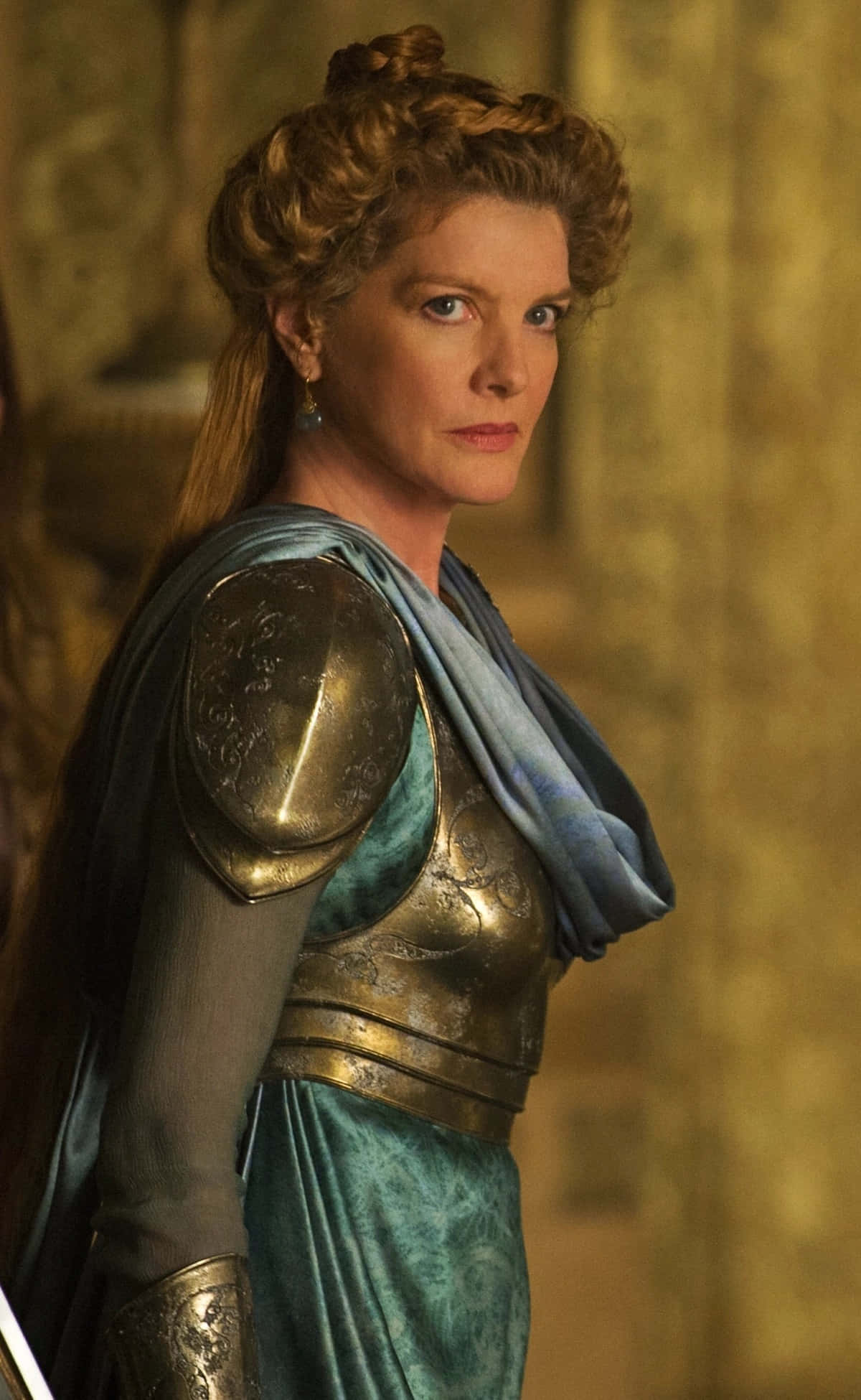 Frigga, golden armor, teal robes, Full HD Phone Wallpaper