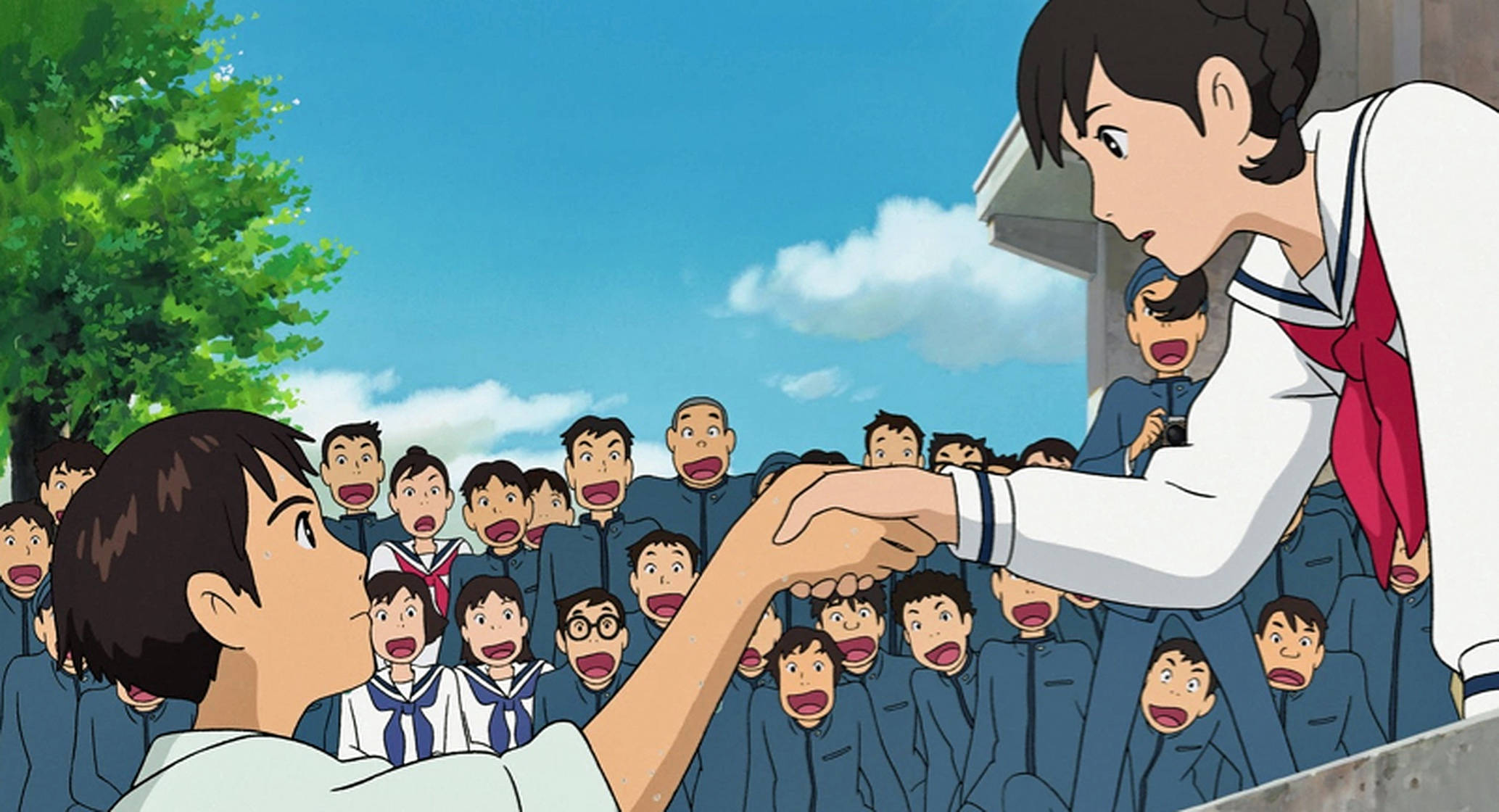 From Up On Poppy Hill, sailor uniform, young girl, Full HD Desktop Wallpaper