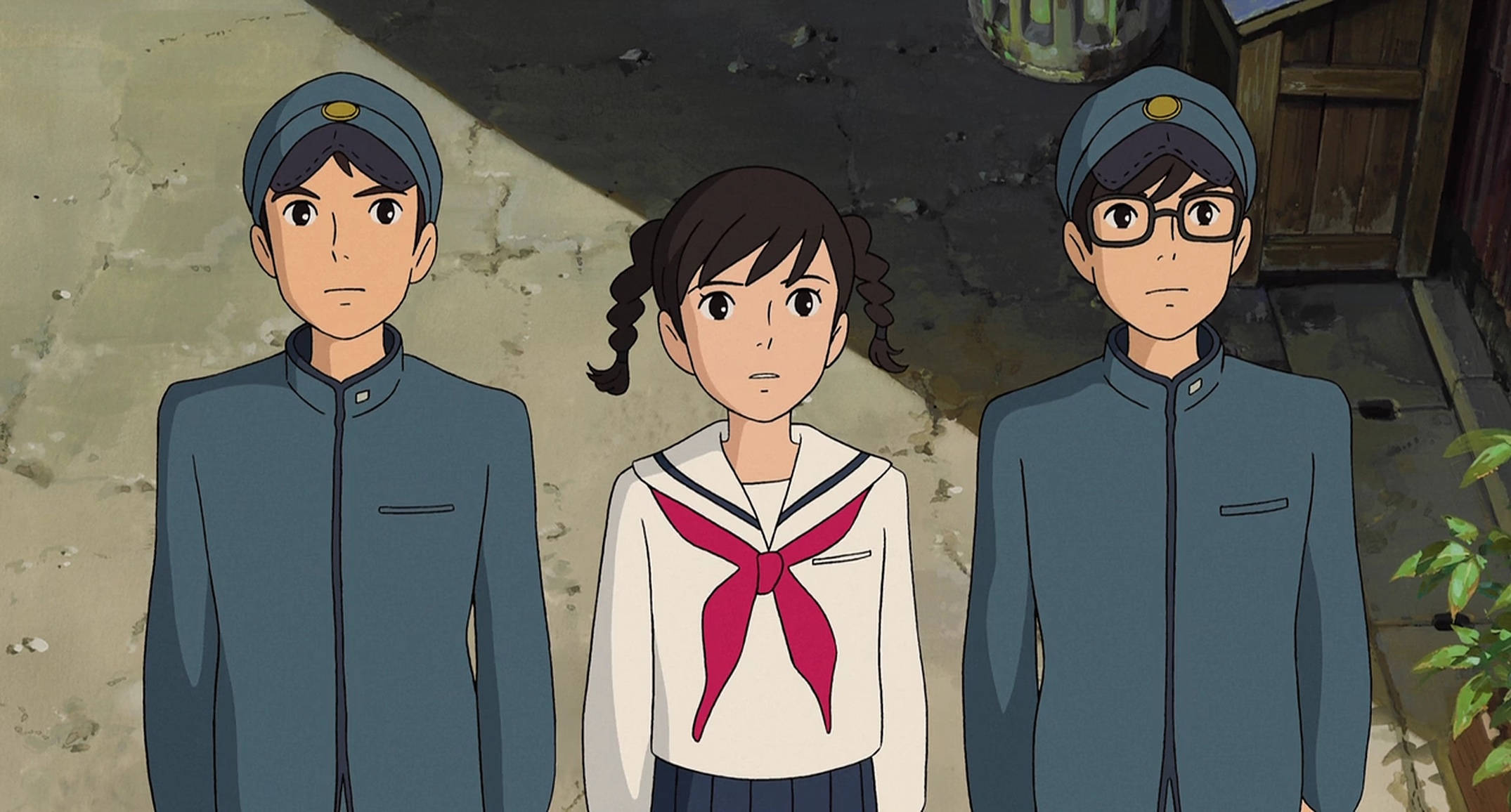 From up on poppy hill, anime students, school uniforms, Full HD Desktop Wallpaper
