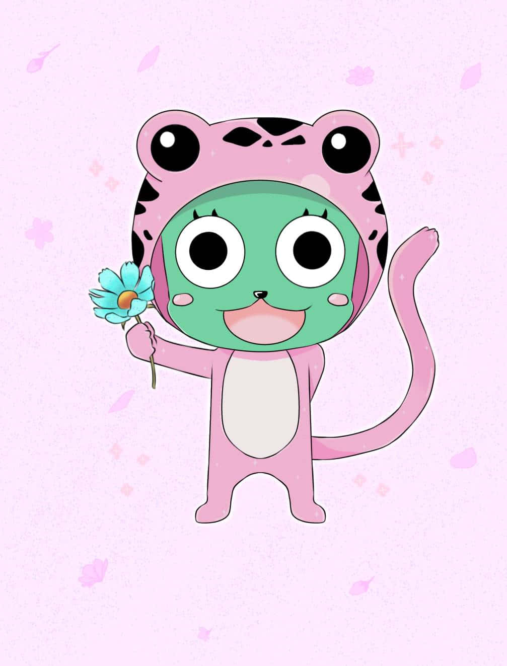 Frosch 1007 x 1323, green frog, pink tiger onesie, HD Phone Wallpaper