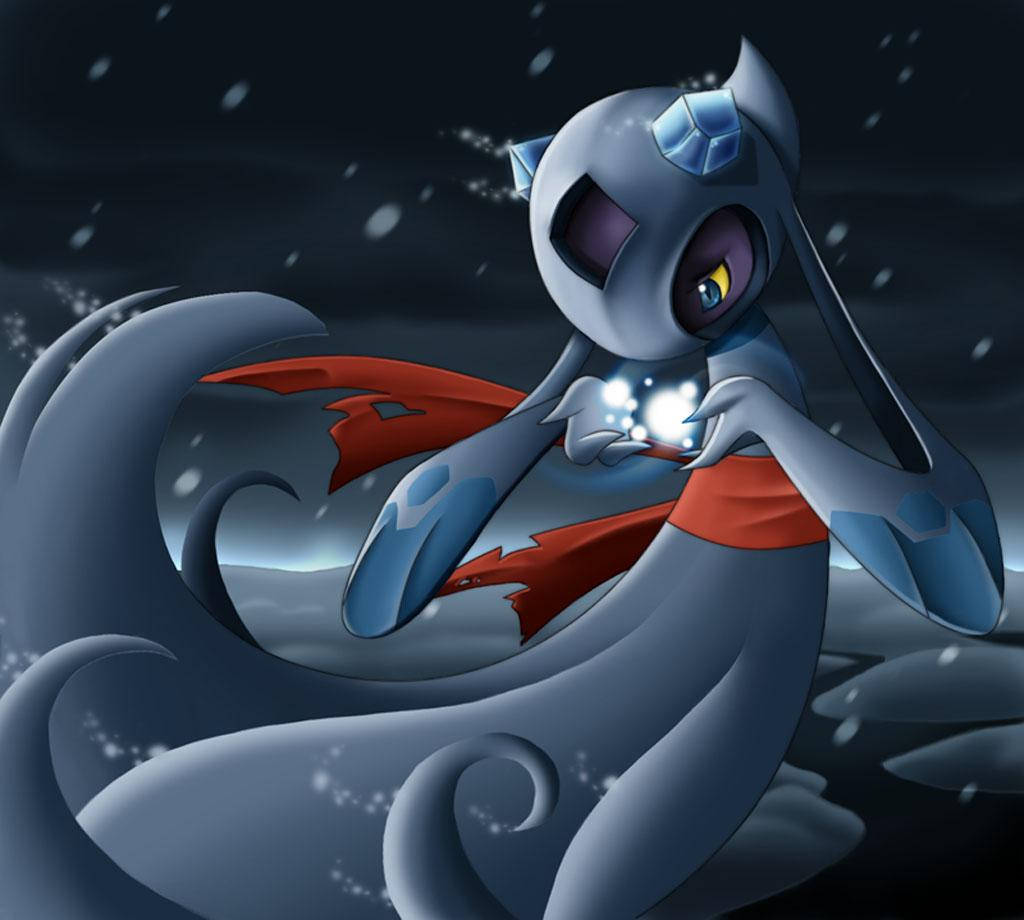 Froslass, silver, red, SD Desktop Wallpaper