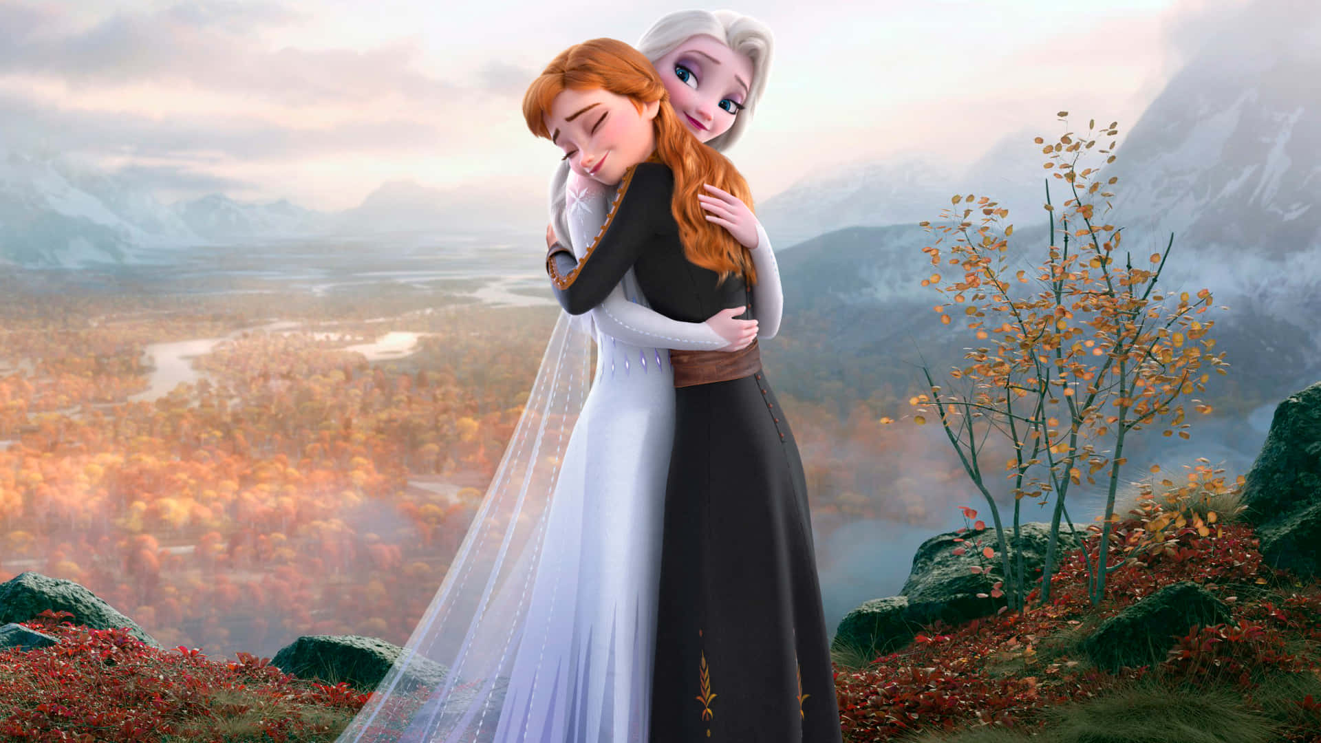 Frozen 2, Elsa, white dress, Full HD Desktop Wallpaper