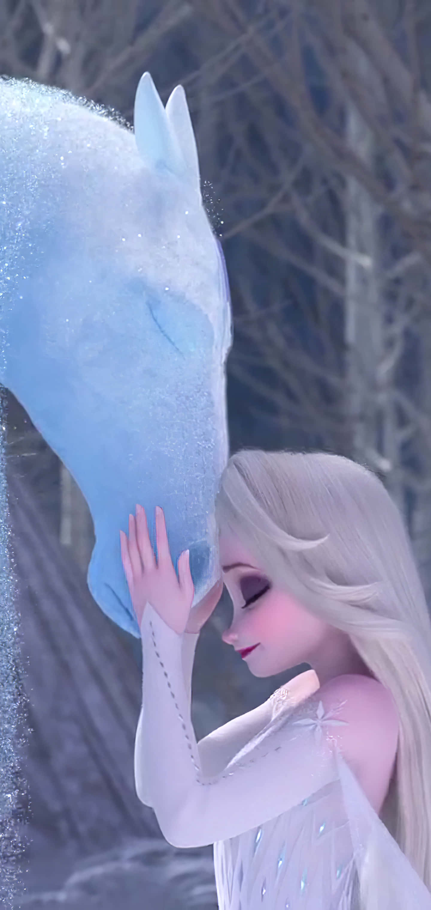 Frozen 2, Elsa, white dress, 2K Phone Wallpaper