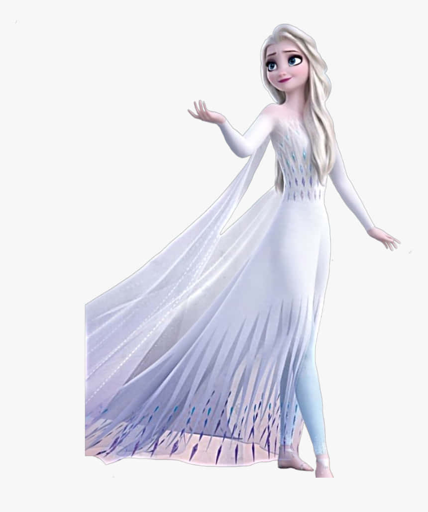 Frozen 2, Elsa, white dress, SD Phone Wallpaper