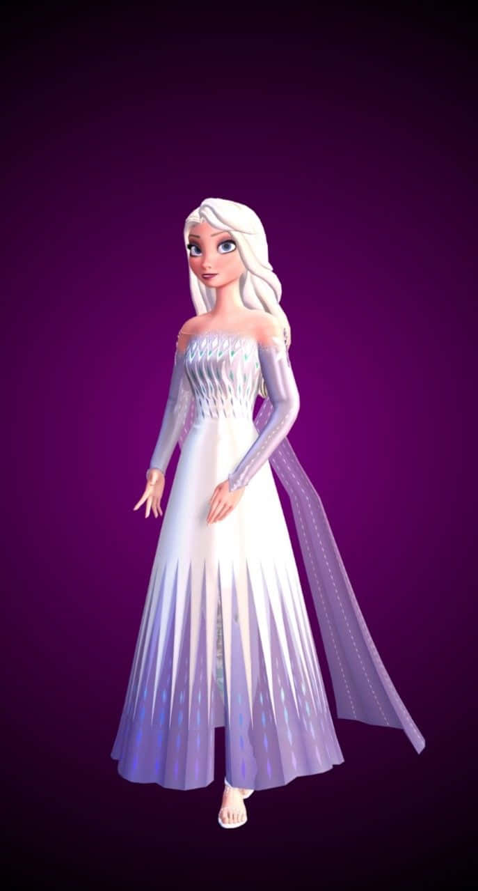 Frozen 2, Elsa, white dress, SD Phone Wallpaper
