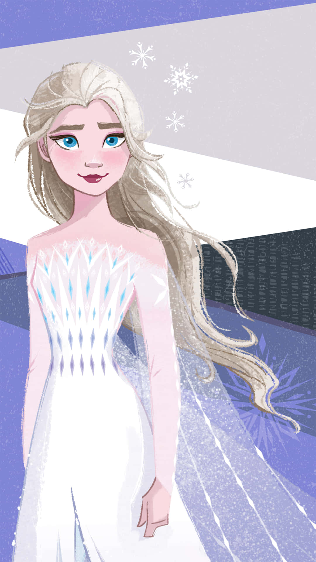 Frozen 2, Elsa, white dress, Full HD Phone Wallpaper