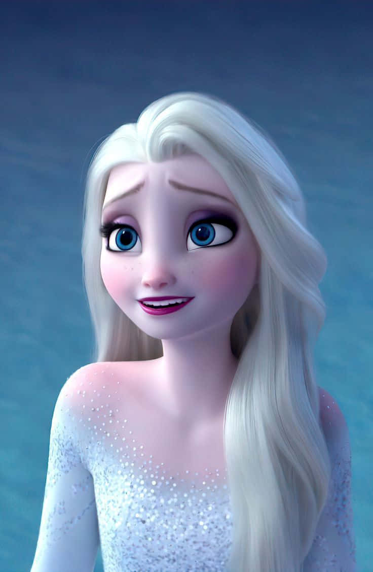 Frozen 2, Elsa, white dress, SD Phone Wallpaper