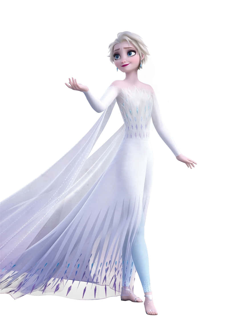 Frozen 2, Elsa, white dress, SD Phone Wallpaper