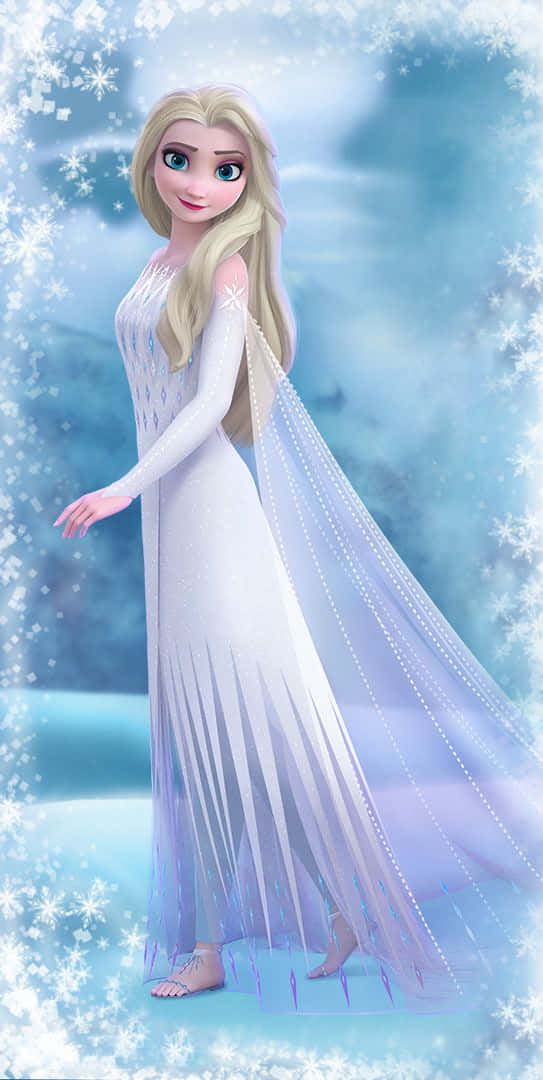 Frozen 2, Elsa, white dress, SD Phone Wallpaper