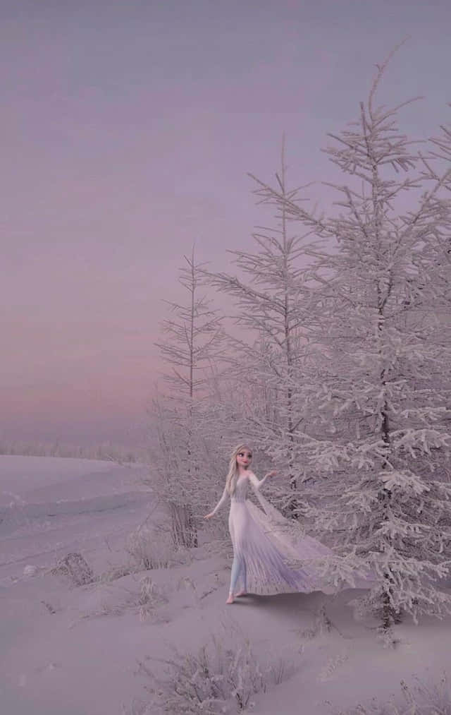 Frozen 2, Elsa, white dress, SD Phone Wallpaper