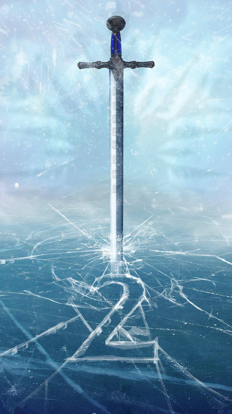 Frozen 2, sword, glowing blue hilt, HD Phone Wallpaper