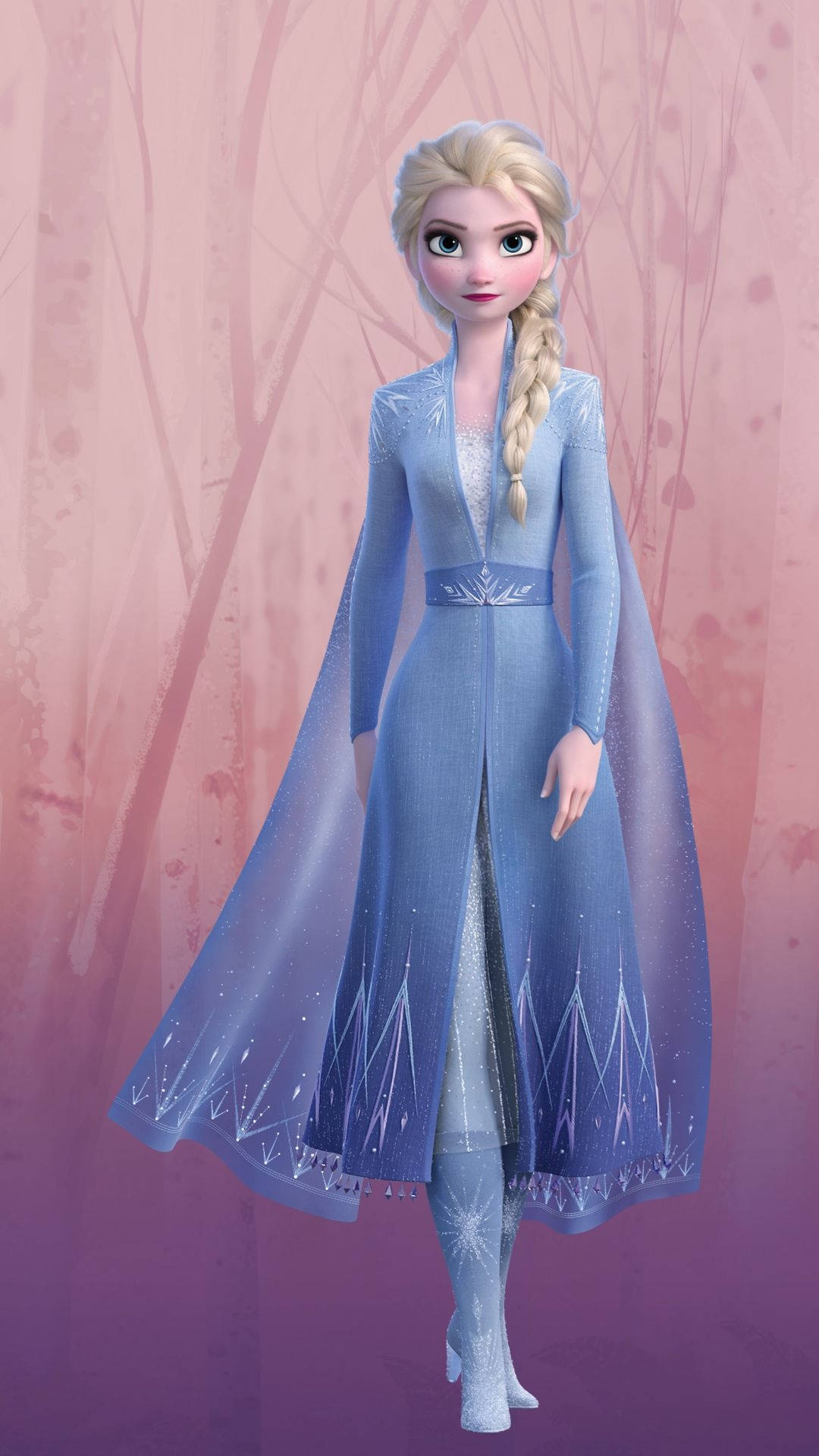 Elsa, Frozen 2, icy blue gown, Full HD Phone Wallpaper