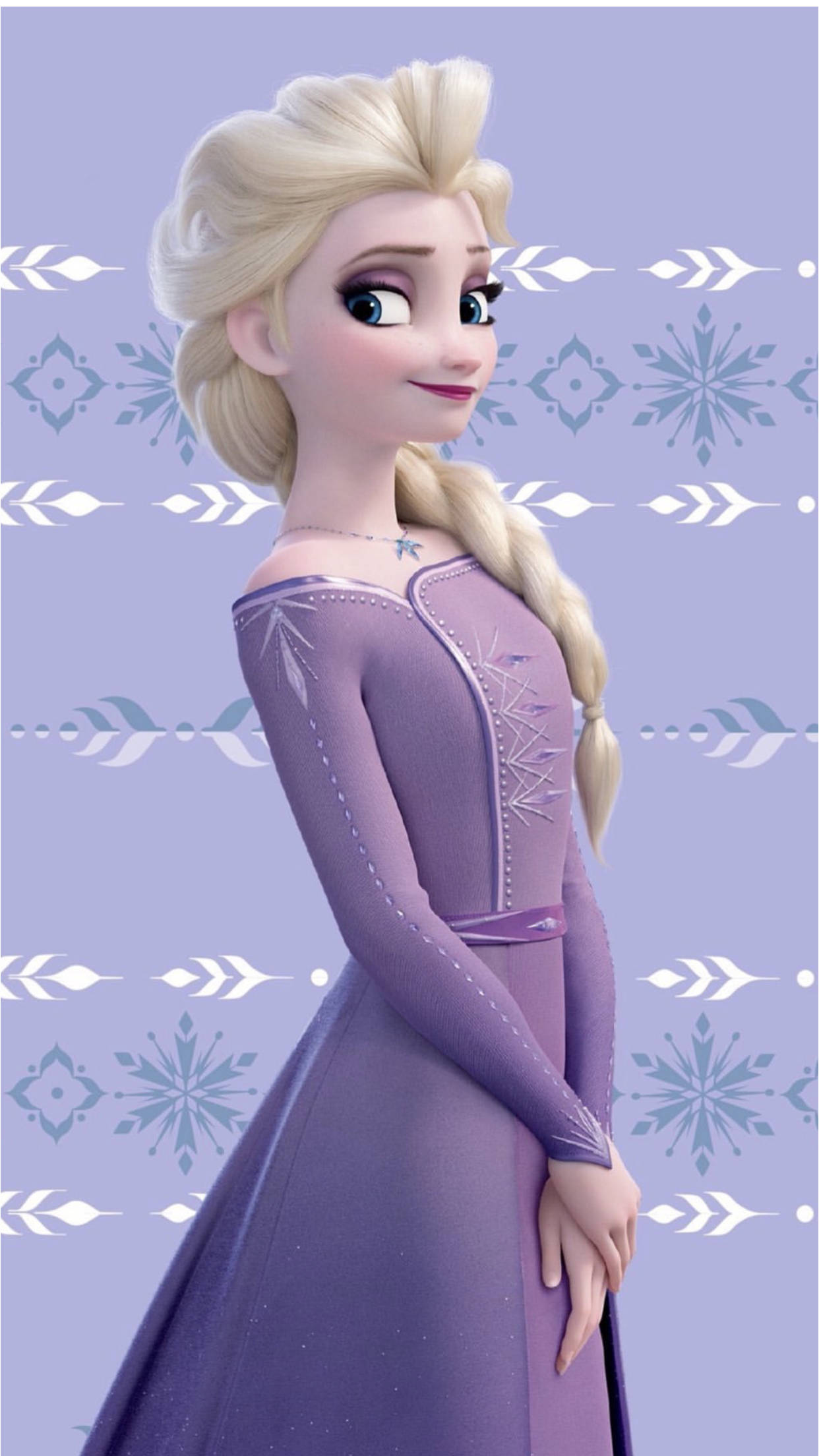 Elsa, Frozen 2, lavender gown, Full HD Phone Wallpaper