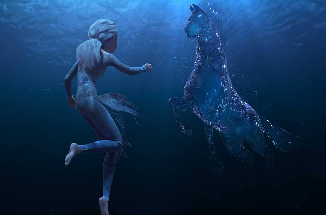 Elsa, Frozen 2, mermaid, SD Desktop Wallpaper