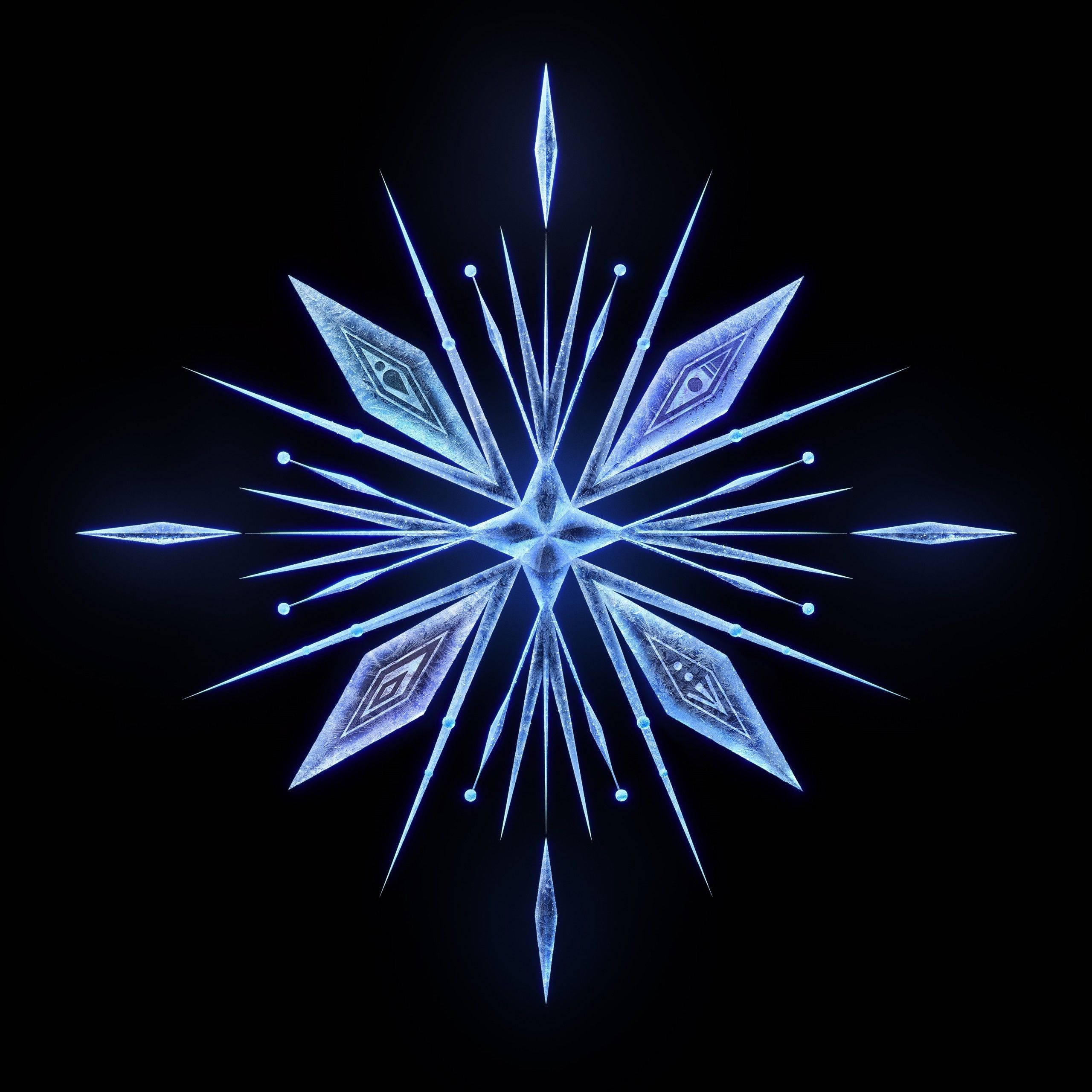 Elsa, Frozen 2, snowflake, 2K Desktop Wallpaper