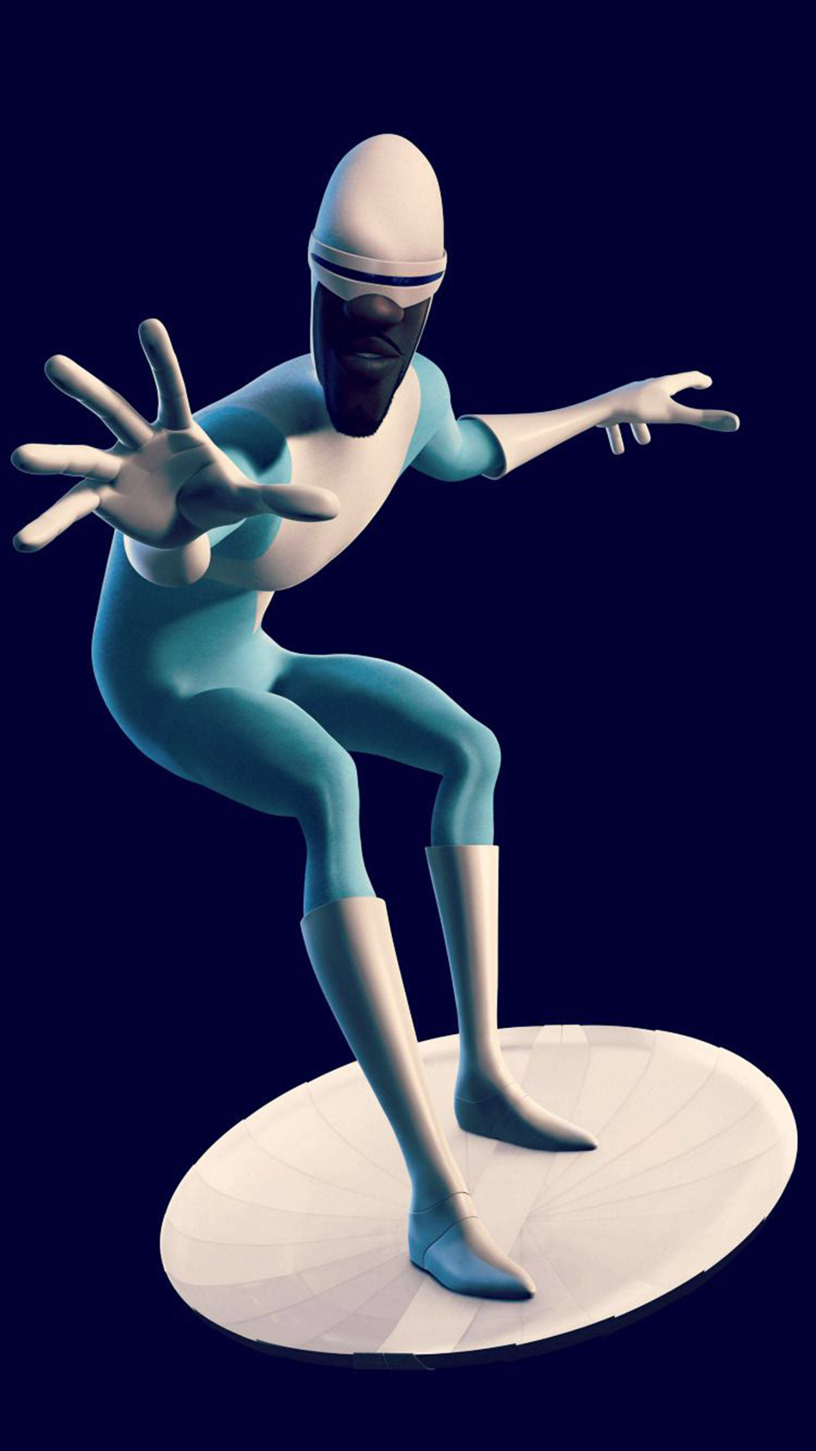 Frozone, blue, white, 2K Phone Wallpaper