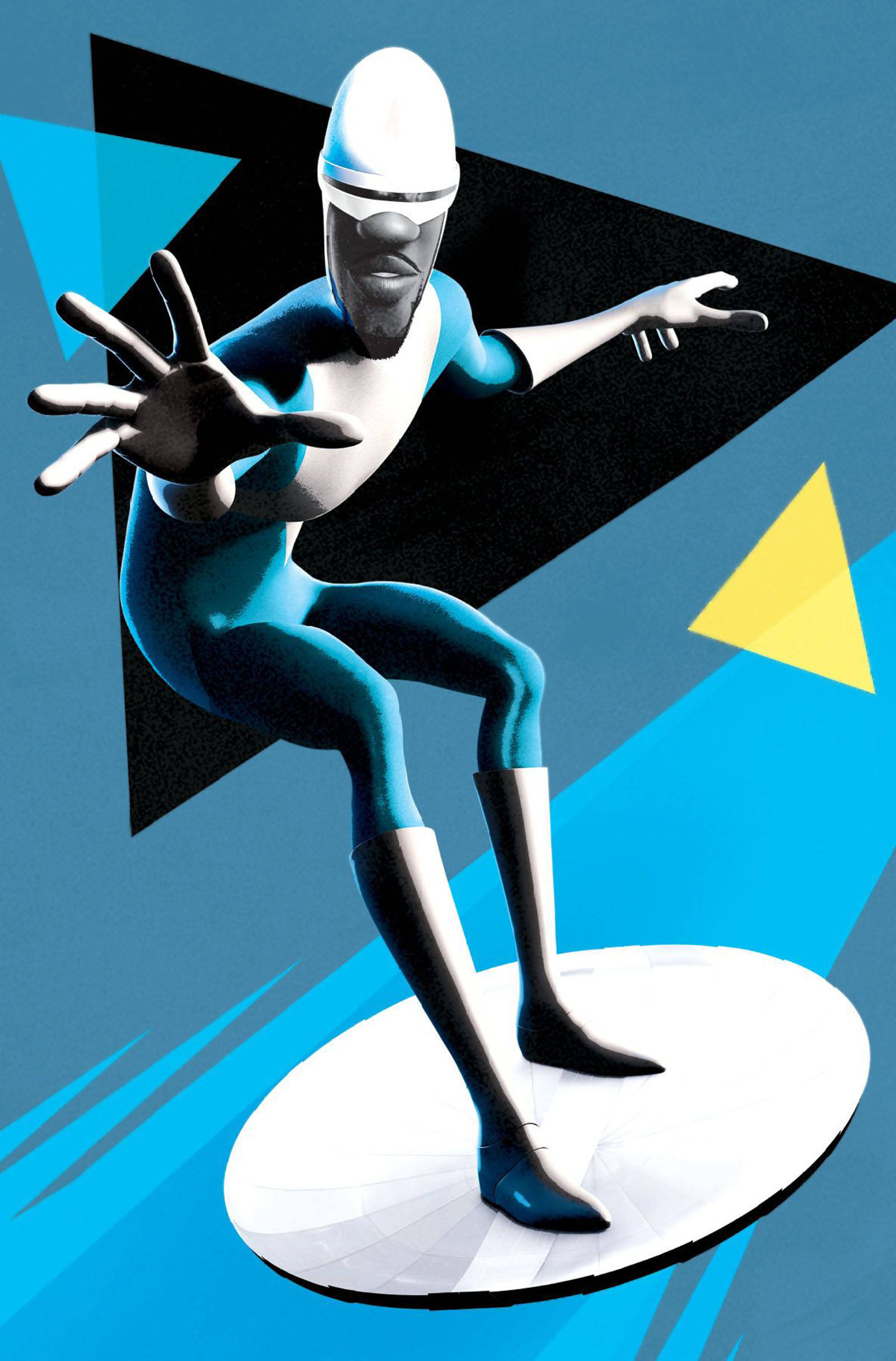 Frozone, blue and white, white disc, Full HD Phone Wallpaper