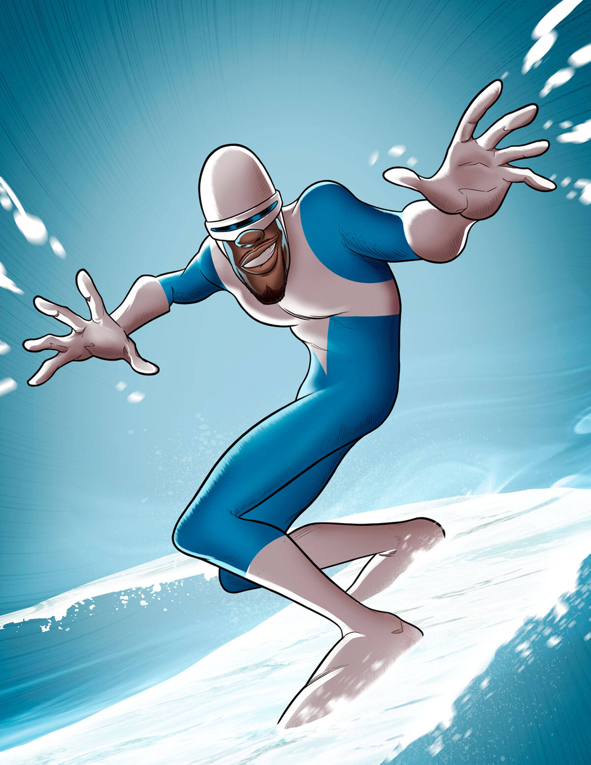 Frozone, ski, graphic art, Full HD Phone Wallpaper