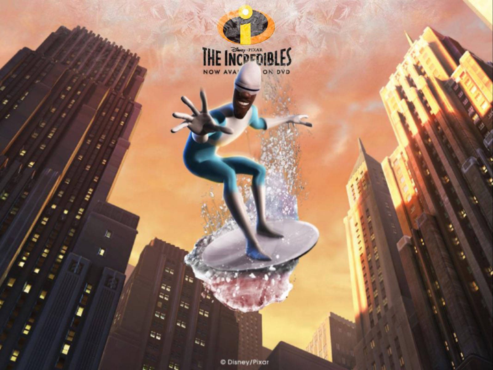 Frozone, icy powers, water wave, HD Desktop Wallpaper