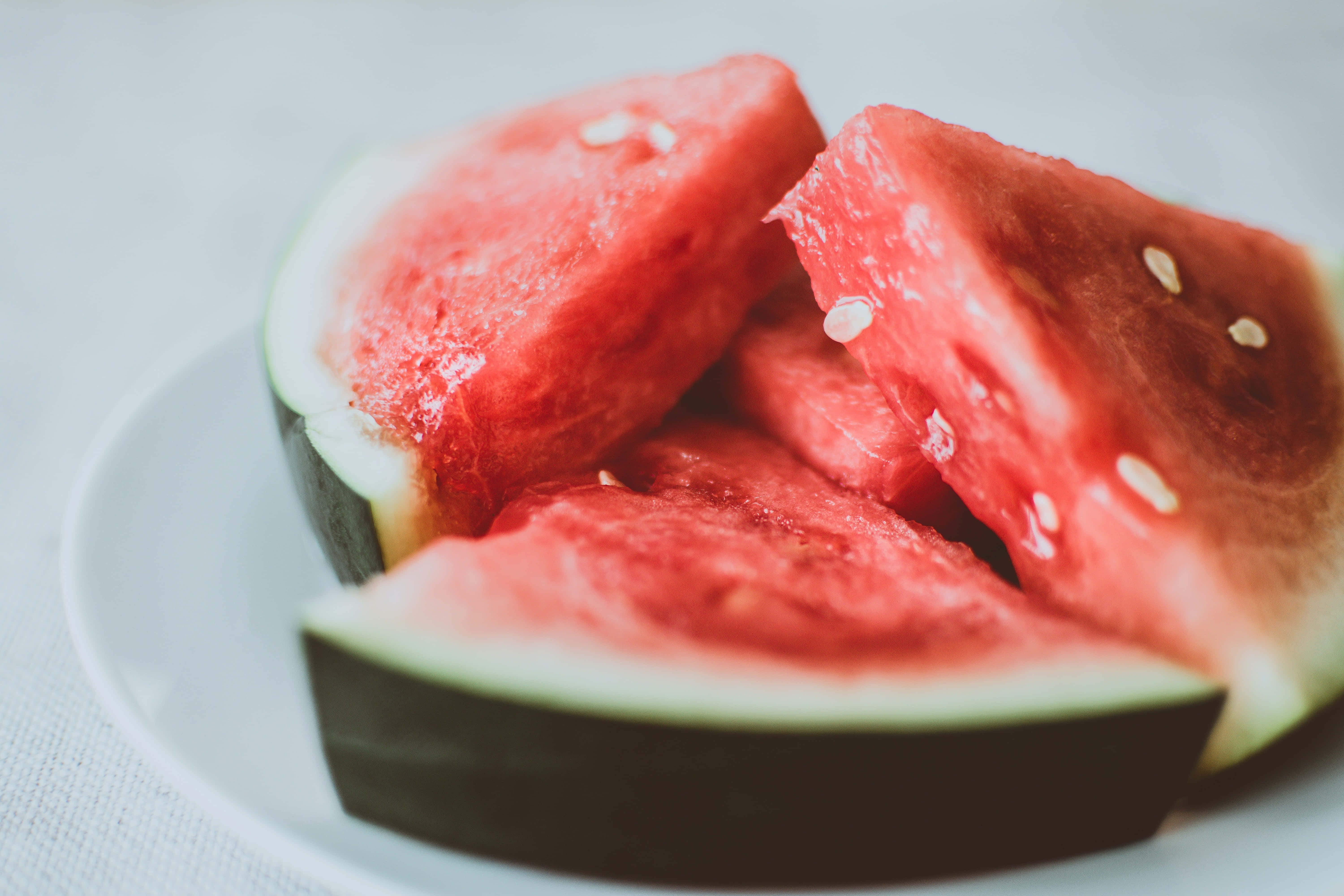 summer fruits, red watermelon slices, black seeds, 5K Desktop Wallpaper