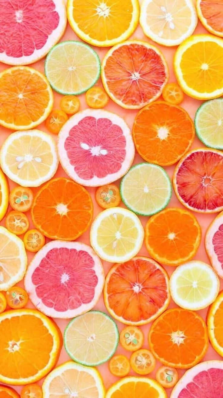 citrus fruit slices, grapefruit, lemon, HD Phone Wallpaper