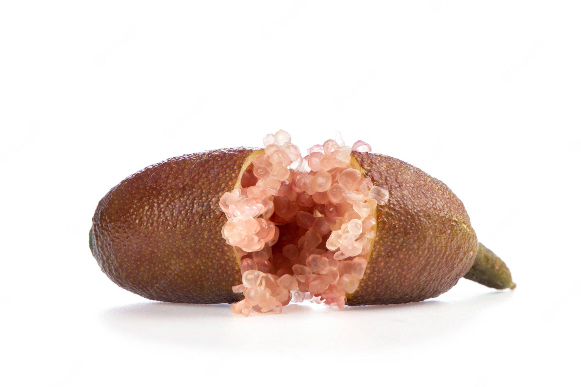 pink finger lime, halved pink finger lime, glistening pinkish translucent seeds, Full HD Desktop Wallpaper