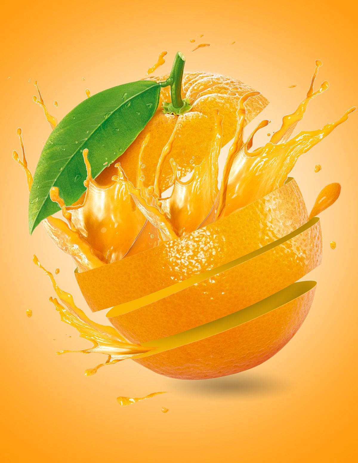 sliced satsuma mandarin, vibrant orange, juice, HD Phone Wallpaper